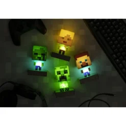 Paladone Products Minecraft|Regalos Y Coleccionismo Para Gamers - Cosas De Videojuegos Míticos^Lampara Icons Minecraft Steve