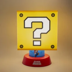 Paladone Products Regalos Y Coleccionismo Para Gamers - Cosas De Videojuegos Míticos^Lampara Nintendo Super Mario Bloque Interrogacion