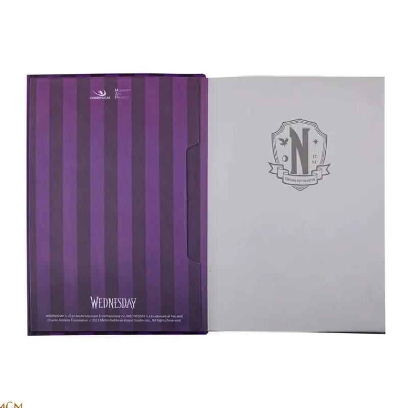 Cinereplicas Miércoles Addams^Libreta Nevermore Academy Miercoles