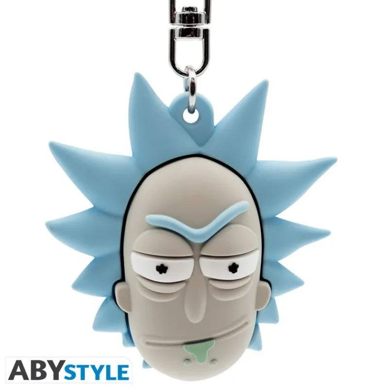 Abystyle Rick And Morty^Llavero 3D Rick Sanchez de Rick and Morty - Pack de 4