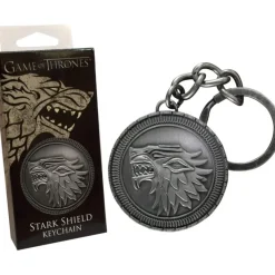 The Noble Collection Juego De Tronos Y La Casa Del Dragón ^Llavero escudo Stark de Juego de Tronos