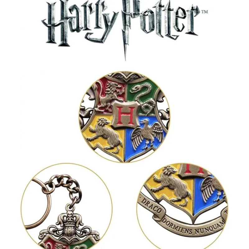 The Noble Collection Replicas Colección Harry Potter^Llavero Hogwarts de Harry Potter - Escudo de Colección