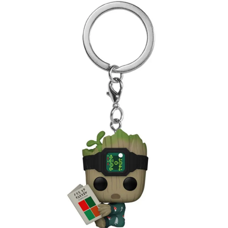 Funko Superhéroes Marvel|Coleccionismo Marvel^Llavero Mini Pop! Groot Guardianes de la Galaxia