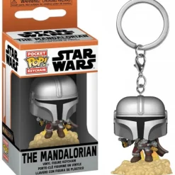 Funko The Mandalorian|Funko Pop Star Wars^Llavero Mini POP! The Mandalorian Star Wars