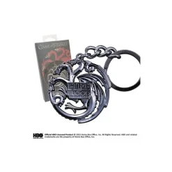 Llavero Targaryen de GOT en Gris Acero Juego De Tronos Y La Casa Del Dragón