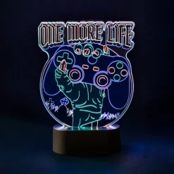 Clearance Lámpara Acrílica Gameration One More Life Regalos Y Coleccionismo Para Gamers - Cosas De Videojuegos Míticos