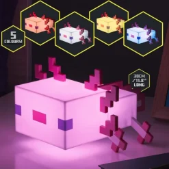 Outlet Lámpara Axolotl de Minecraft - Luz de Noche Decorativa Minecraft