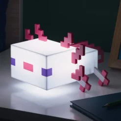 Outlet Lámpara Axolotl de Minecraft - Luz de Noche Decorativa Minecraft