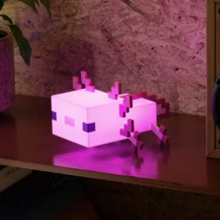Outlet Lámpara Axolotl de Minecraft - Luz de Noche Decorativa Minecraft