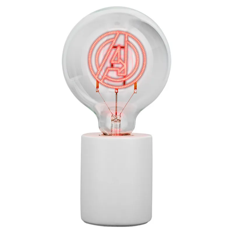 Paladone Products Marvel Hogar^Lámpara Con Bombilla Led Neon Marvel Avengers E27