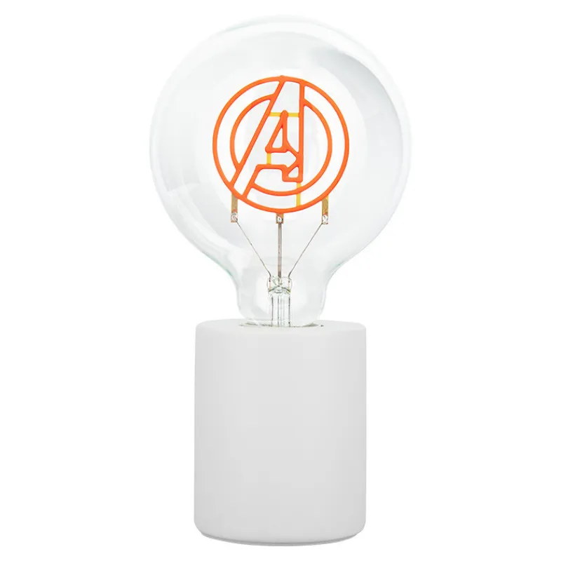 Paladone Products Marvel Hogar^Lámpara Con Bombilla Led Neon Marvel Avengers E27
