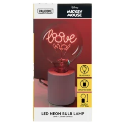 Paladone Products Disney Hogar^Lámpara Con Bombilla Led Neon Mickey Mouse E27