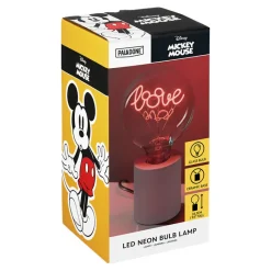 Paladone Products Disney Hogar^Lámpara Con Bombilla Led Neon Mickey Mouse E27