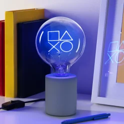 Paladone Products Regalos Y Coleccionismo Para Gamers - Cosas De Videojuegos Míticos^Lámpara con Bombilla LED Neon PlayStation E27