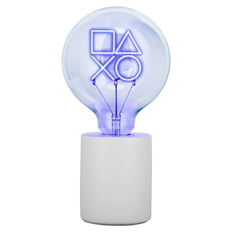 Paladone Products Regalos Y Coleccionismo Para Gamers - Cosas De Videojuegos Míticos^Lámpara con Bombilla LED Neon PlayStation E27