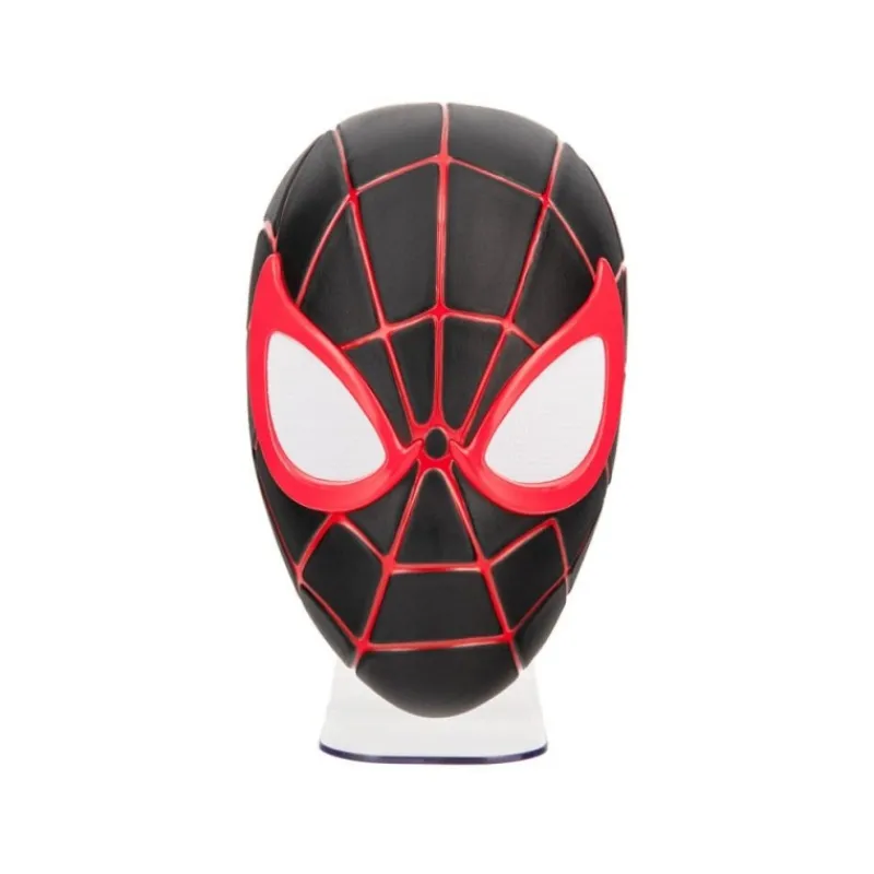 Lámpara 3D LED Miles Morales Máscara Spider-Man Superhéroes Marvel