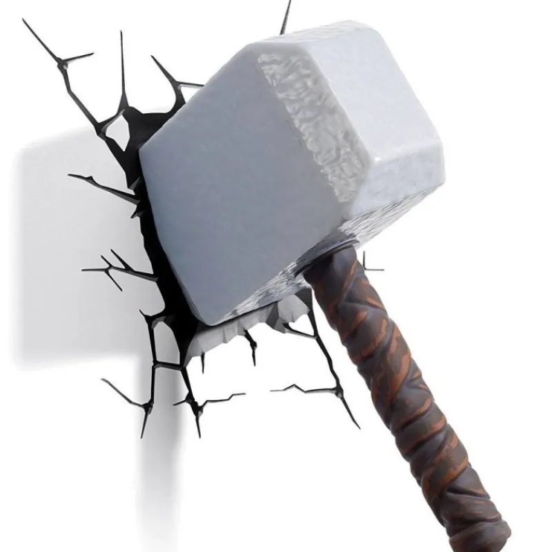 3dlight Superhéroes Marvel^Lámpara 3D LED Thor Hammer de Marvel -