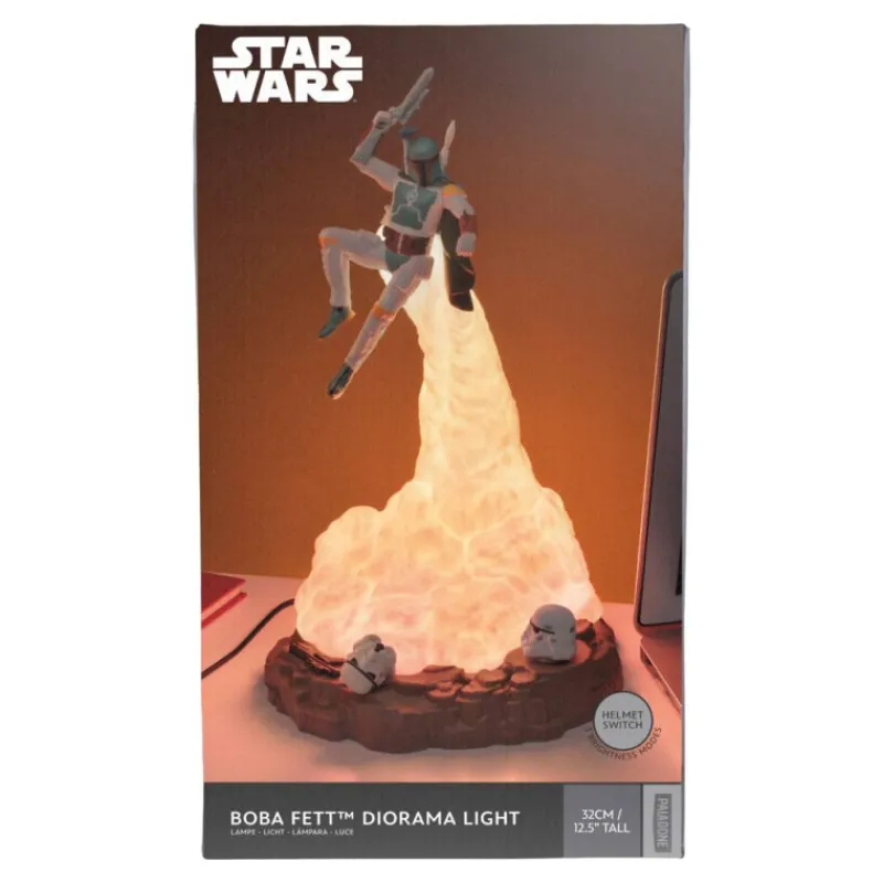 Hot Lámpara de Boba Fett 31 cm Star Wars The Mandalorian|Regalos Star Wars Por Personaje