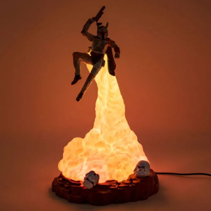Hot Lámpara de Boba Fett 31 cm Star Wars The Mandalorian|Regalos Star Wars Por Personaje