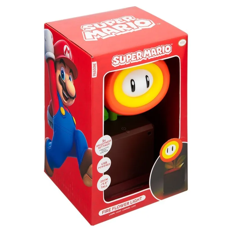 Paladone Products Más Regalos De Super Mario |Hogar Super Mario^Lámpara de Flor de Fuego Super Mario con Licencia Oficial
