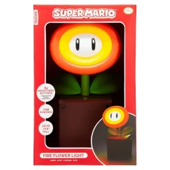 Paladone Products Más Regalos De Super Mario |Hogar Super Mario^Lámpara de Flor de Fuego Super Mario con Licencia Oficial