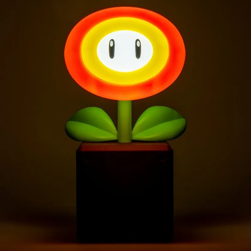 Paladone Products Más Regalos De Super Mario |Hogar Super Mario^Lámpara de Flor de Fuego Super Mario con Licencia Oficial