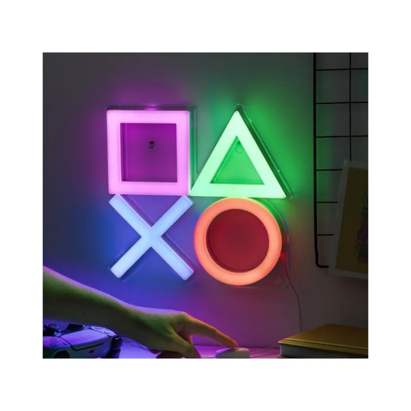 Otros Fabricantes Regalos Y Coleccionismo Para Gamers - Cosas De Videojuegos Míticos^Lámpara LED Estilo Neón PlayStation