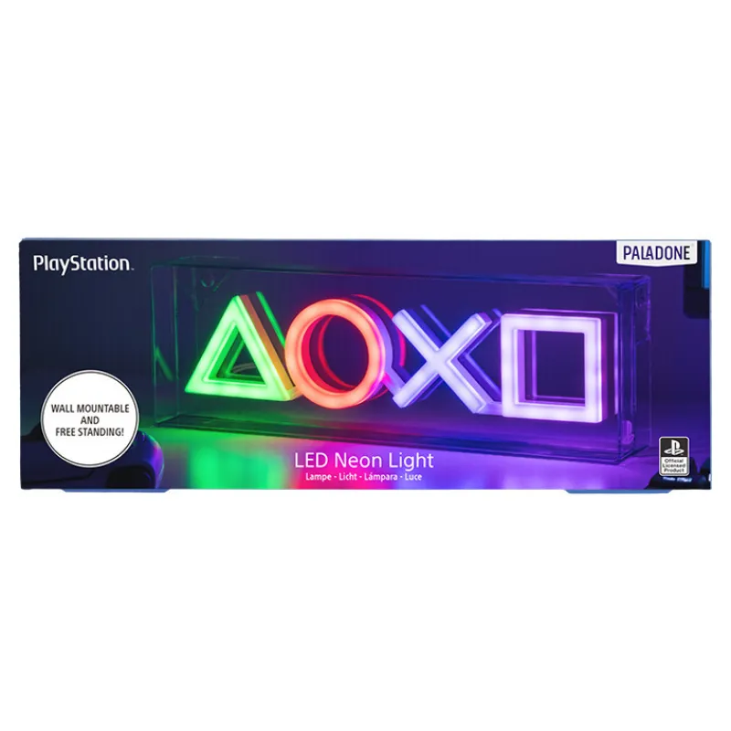 Paladone Products Regalos Y Coleccionismo Para Gamers - Cosas De Videojuegos Míticos^Lámpara LED Estilo Neón Símbolos PlayStation