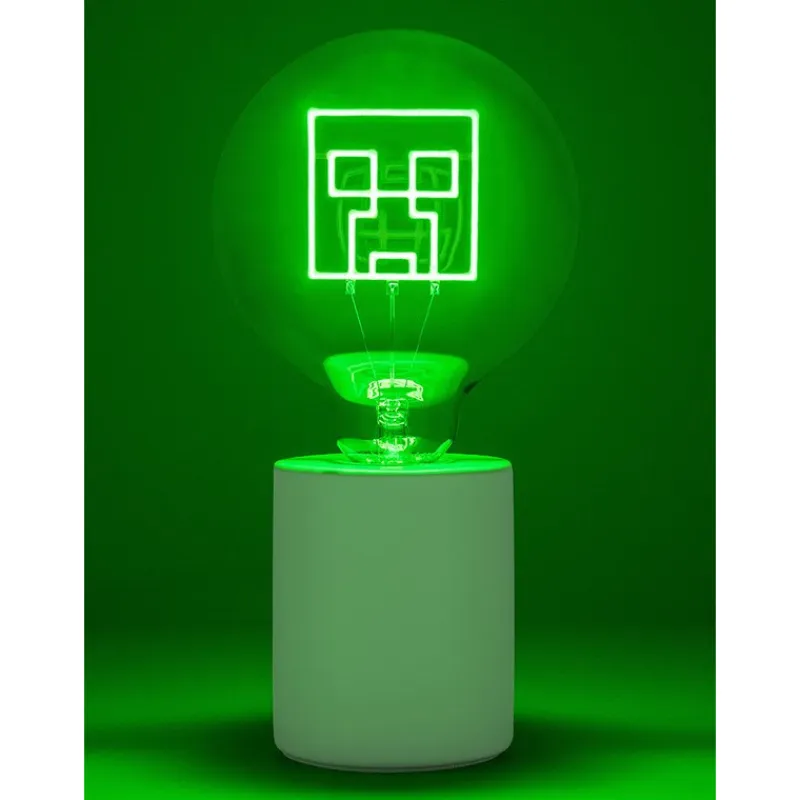 Discount Lámpara Minecraft Creeper Led Neon E27 Minecraft|Regalos Y Coleccionismo Para Gamers - Cosas De Videojuegos Míticos