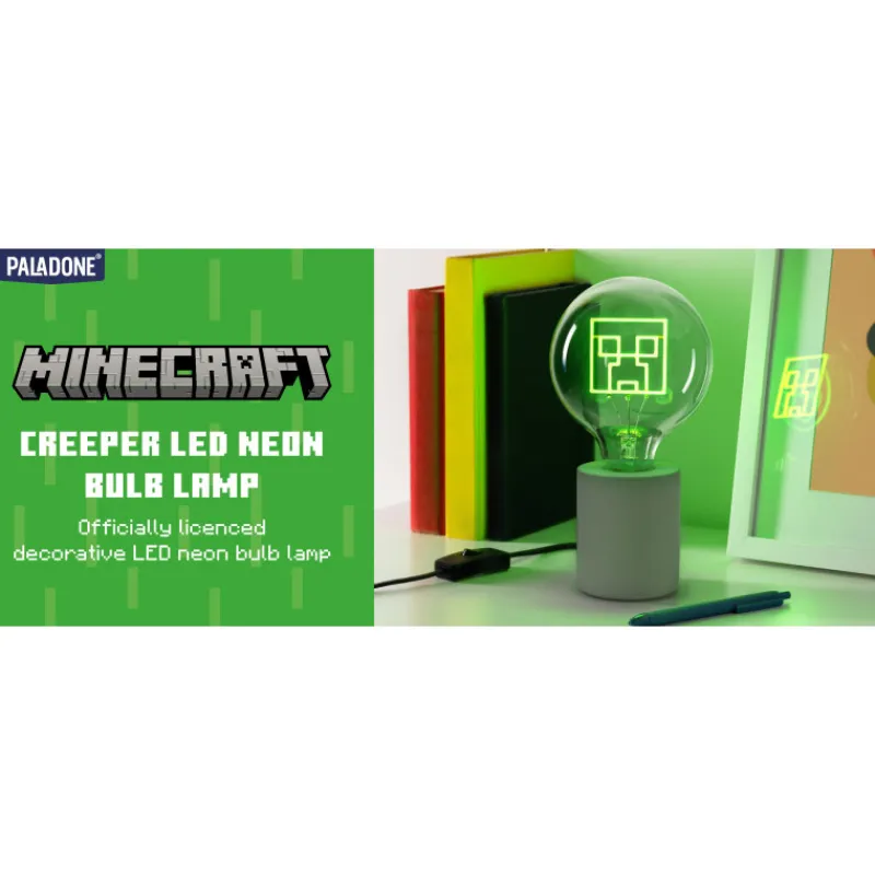Discount Lámpara Minecraft Creeper Led Neon E27 Minecraft|Regalos Y Coleccionismo Para Gamers - Cosas De Videojuegos Míticos