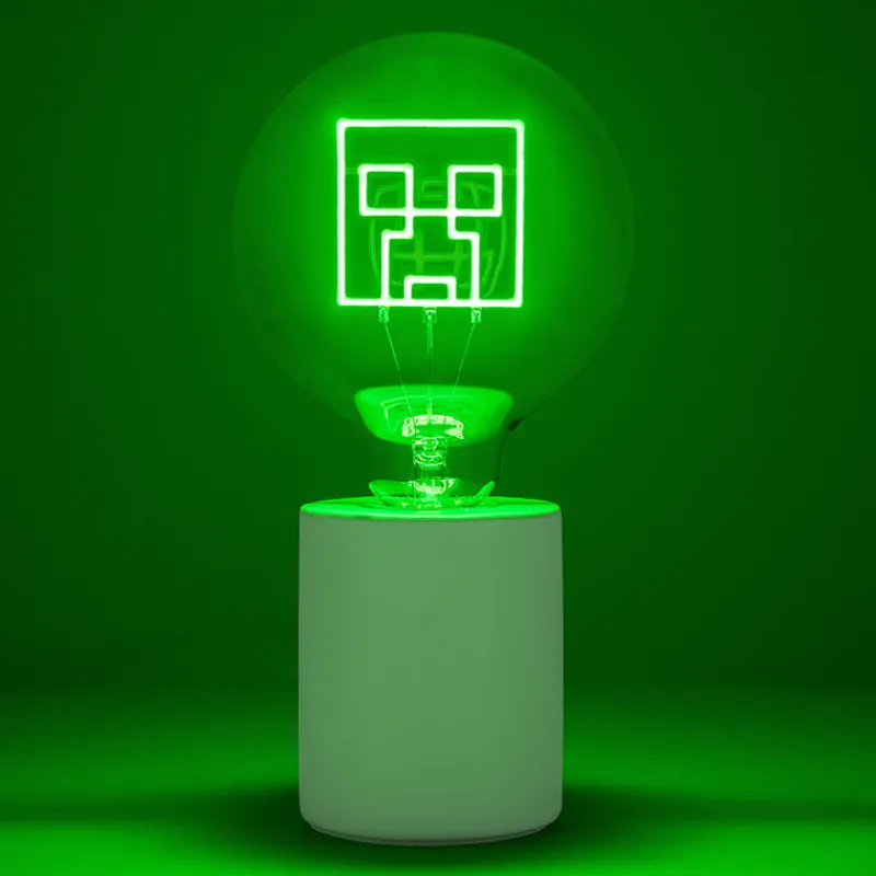Discount Lámpara Minecraft Creeper Led Neon E27 Minecraft|Regalos Y Coleccionismo Para Gamers - Cosas De Videojuegos Míticos