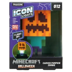 Paladone Products Minecraft^Lámpara Minecraft Zombie Jack O Lantern 12 cm