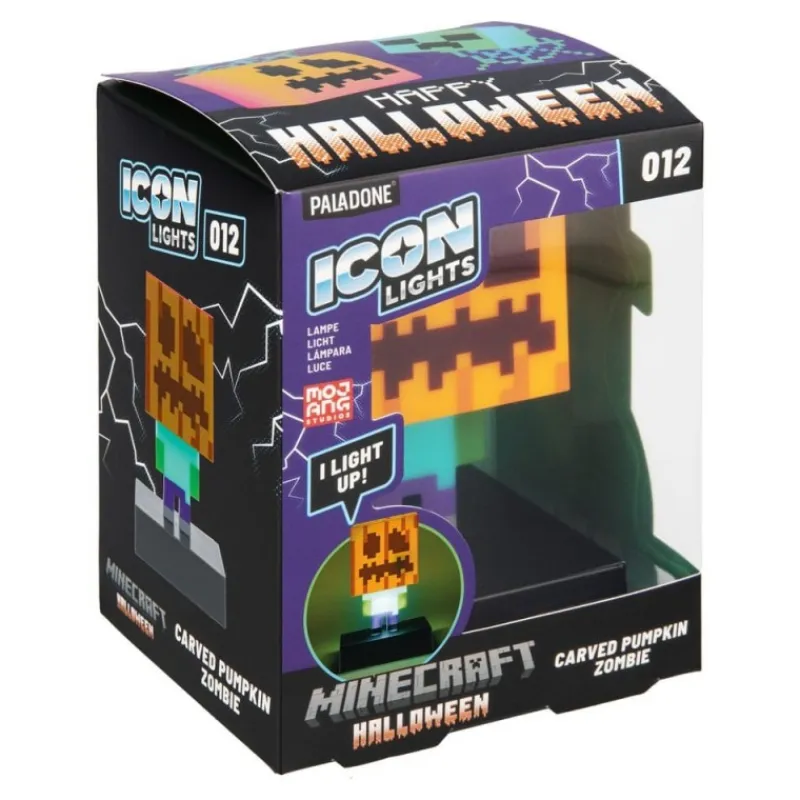 Paladone Products Minecraft^Lámpara Minecraft Zombie Jack O Lantern 12 cm