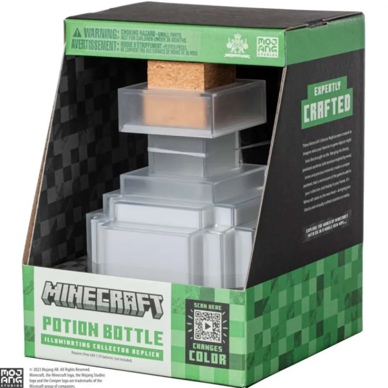 The Noble Collection Minecraft|Regalos Y Coleccionismo Para Gamers - Cosas De Videojuegos Míticos^Lámpara Poción luminosa Minecraft Réplica coleccionista
