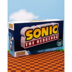 New Lámpara Sonic 3D logo Regalos Y Coleccionismo Para Gamers - Cosas De Videojuegos Míticos|Hogar Super Mario