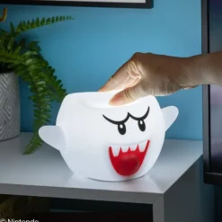Paladone Products Más Regalos De Super Mario |Hogar Super Mario^Lámpara Squishy Glo Boo Super Mario 14 cm - Paladone
