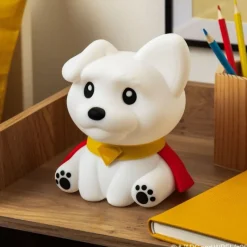 New Lámpara Squishy Glo Superman Krypto 17 cm Regalos De Superhéroes Dc