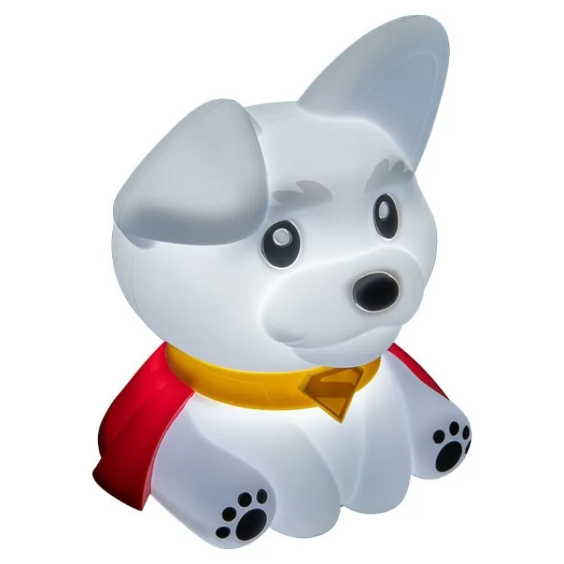 New Lámpara Squishy Glo Superman Krypto 17 cm Regalos De Superhéroes Dc