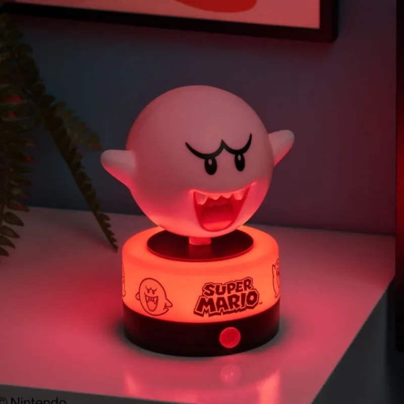 Discount Lámpara Super Mario Boo con sonido y licencia oficial Más Regalos De Super Mario |Hogar Super Mario