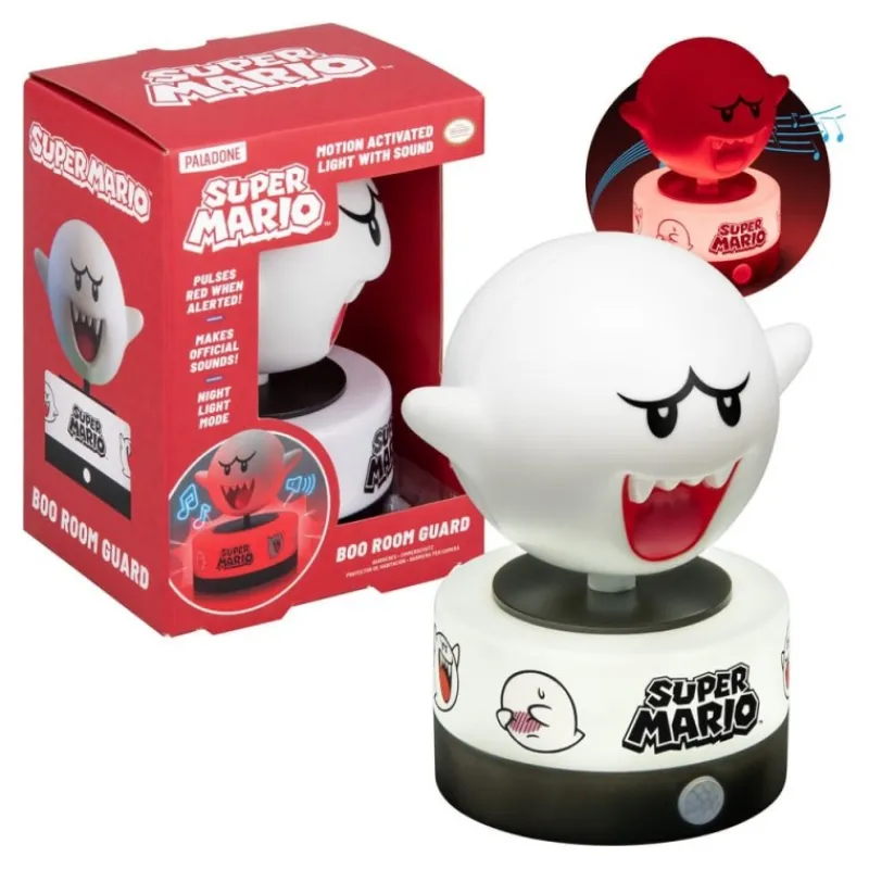 Discount Lámpara Super Mario Boo con sonido y licencia oficial Más Regalos De Super Mario |Hogar Super Mario