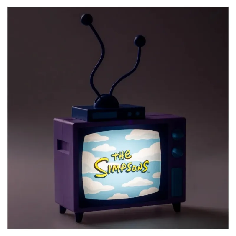 Grupo Erik Simpsons Y Futurama^Lámpara TV The Simpsons con LED y Antenas Moldeables