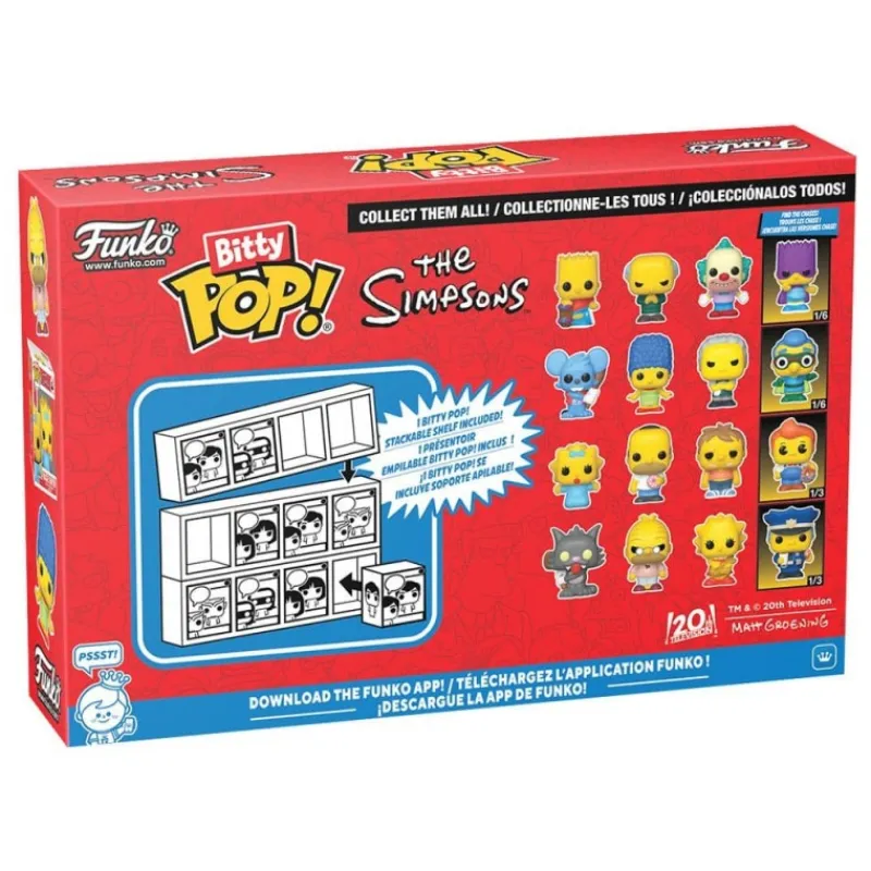 Funko Simpsons Y Futurama^Los Simpson Pack de 4 Figuras Bitty POP! Vinyl Series 2