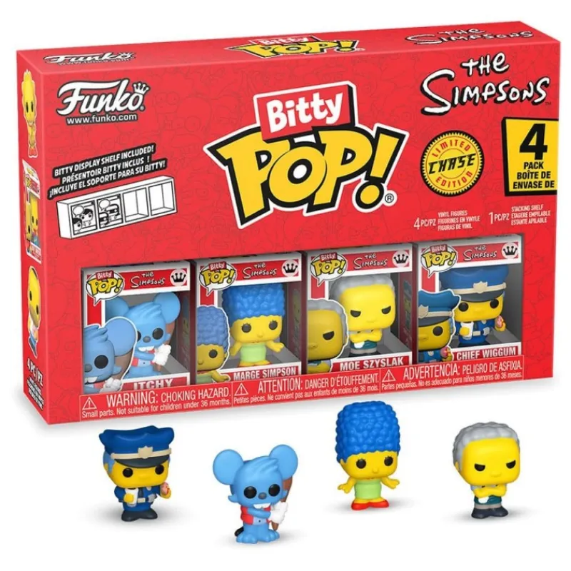 Funko Simpsons Y Futurama^Los Simpson Pack de 4 Figuras Bitty POP! Vinyl Series 2