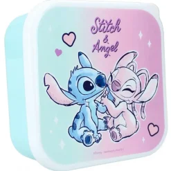 New Lunch box (3 en 1) Stitch et Angel - Lilo y Stitch Películas Y Personajes De Disney ·Lilo Y Stitch|Regalos Stitch Baratos