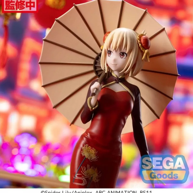 Best Lycoris Recoil Estatua Luminasta PVC Chisato Nishikigi Estilo Chino Figuras