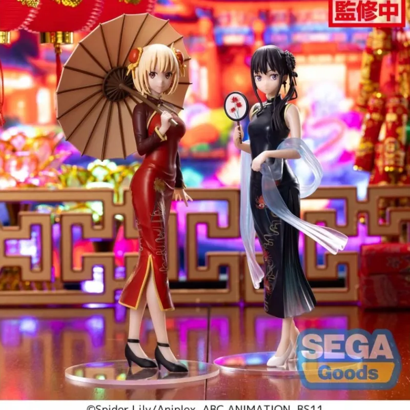 Best Lycoris Recoil Estatua Luminasta PVC Chisato Nishikigi Estilo Chino Figuras