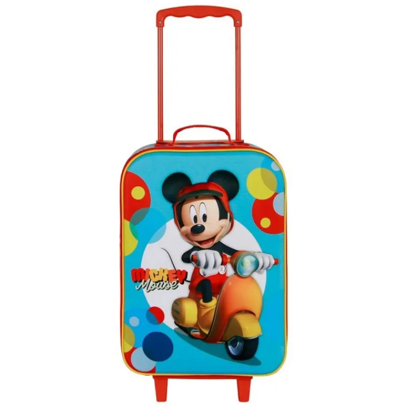 KaracterMania Películas Y Personajes De Disney ·Mickey & Minnie^Maleta Trolley 3D Infantil de Mickey Mouse