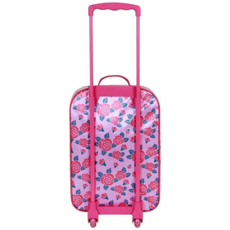 Discount Maleta Trolley Soft 3D Disney Princesas Flowers, Rosa Películas Y Personajes De Disney ·Princesas Disney