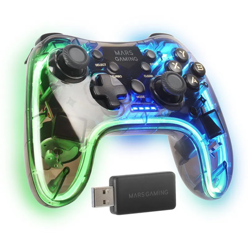 Online Mando Inalámbrico 2.4 GPRO MGP-24 Neón Mandos Y Volantes Pc Gaming