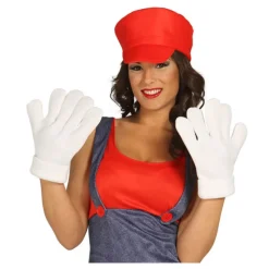 Clearance Manos o guantes de Fontanero rojo o Ratoncito Guantes Y Guateletes Para Disfraces